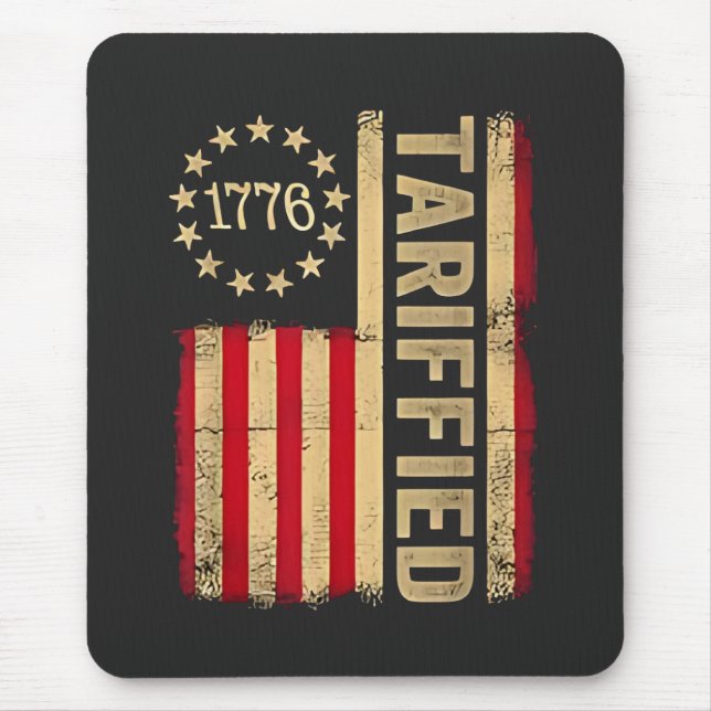 Mousepad American Flag USA 1776 American Tarrifs (Frente)