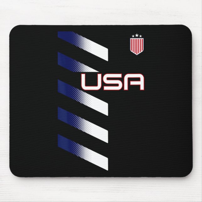 Mousepad American Flag Usa Soccer Stars And Stripes Patch  (Frente)