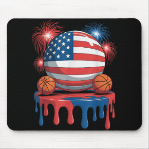 Mousepad American Flag Usa Sorvete Game Basball D