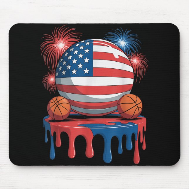 Mousepad American Flag Usa Sorvete Game Basball D (Frente)