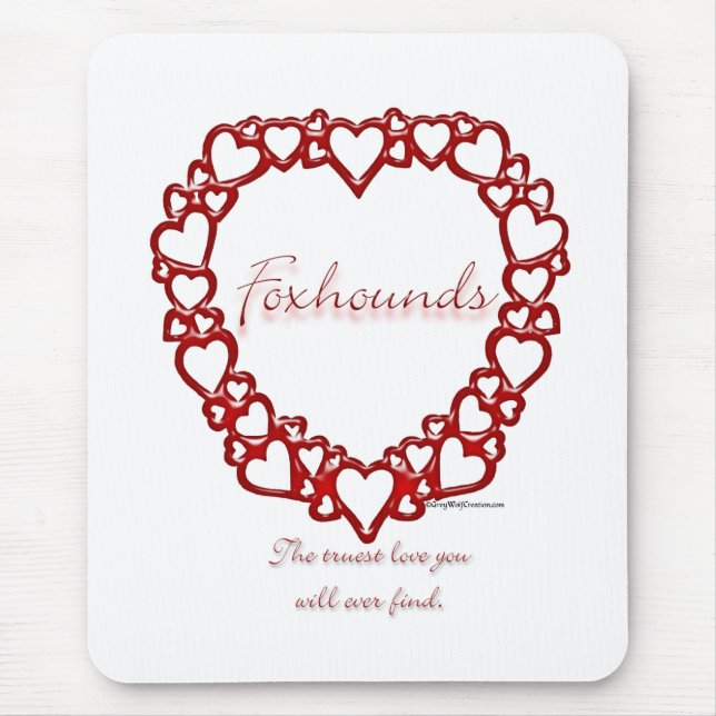Mousepad American Foxhound True Love (Frente)