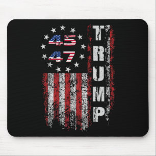 Mousepad American Made Trump Merchandise Flag Trump 45 47 T