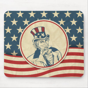 Mousepad Americana russa Tio Sam Patriótico
