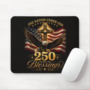 Mousepad Americano 250º Aniversário Patriótico EUA 4 de Jul