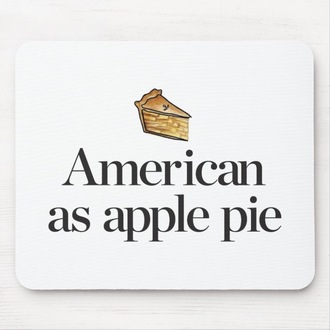Mousepad Americano como a torta de Apple (Frente)