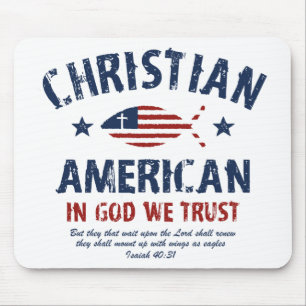 Mousepad Americano cristão