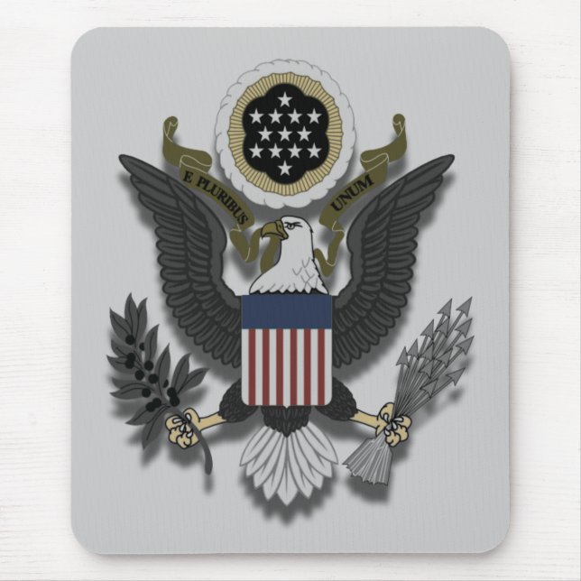 Mousepad Americano Eagle E Pluribus Unum (Frente)