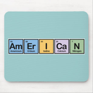 Mousepad Americano feito dos elementos