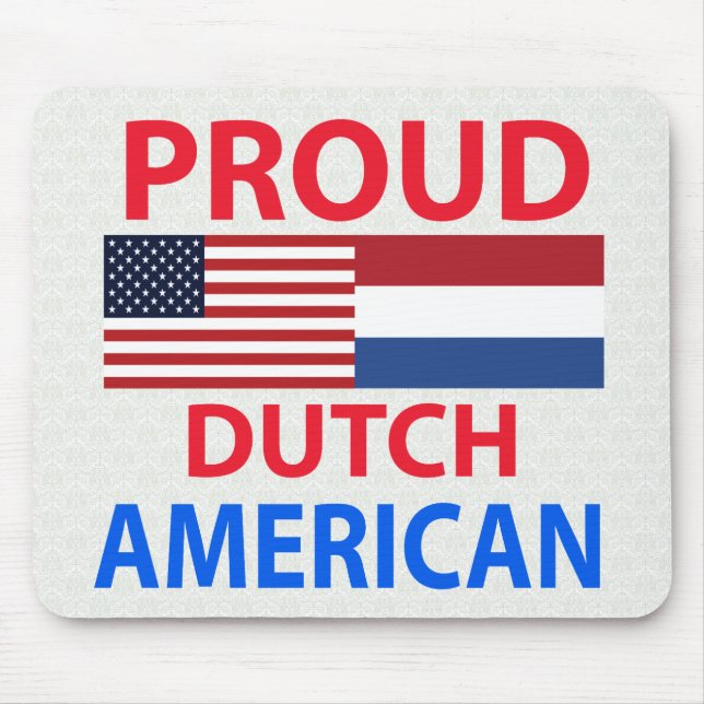 Mousepad Americano holandês orgulhoso (Frente)