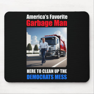 Mousepad Americas - Homem De Lixo Favorito Aqui Para Limpar