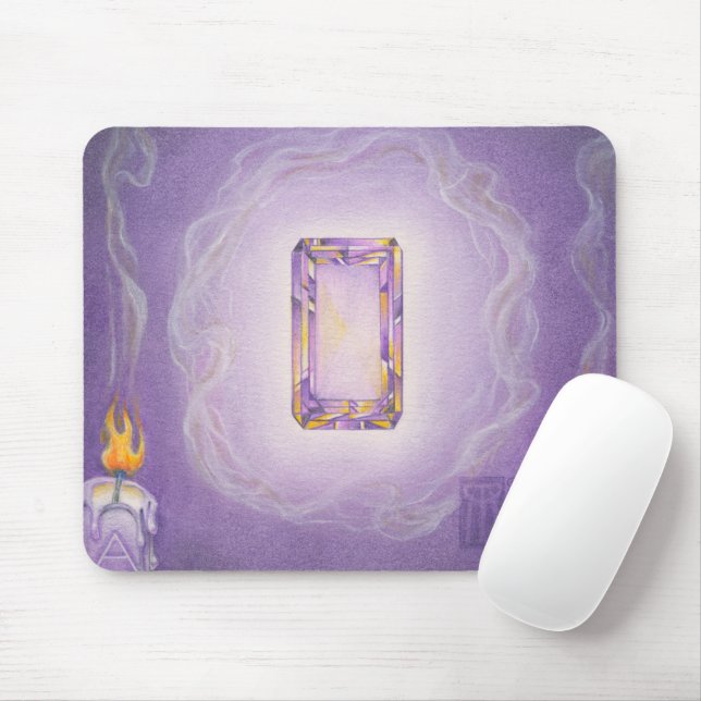 Mousepad Ametyst Core Gemstone (Com mouse)