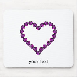 Mousepad Ametyst Gemstone Hearple