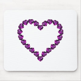 Mousepad Ametyst Gemstone Hearple