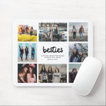 Mousepad Amigo Besties Cita Oito Colagem de Fotos<br><div class="desc">Mousepad de colagem de fotos com fotos de você e seus amigos - adicione suas oito fotografias de você e seus amigos e uma citação de amizade ou dizendo para personalizar esse mousepad. Faz um presente de excelente que seus amigos vão amar!</div>
