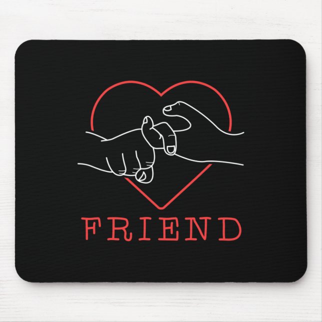 Mousepad Amigo Orgulho de Linguagem Cuta Sensibilização Sur (Frente)