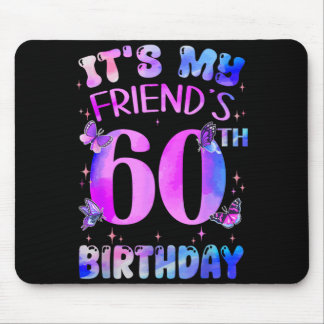 Mousepad Amigos Aniversário de 60 Anos Borboleta Feliz 60 A