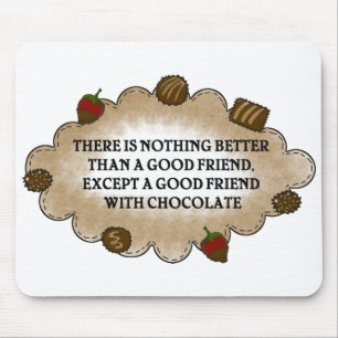 Mousepad Amigos com chocolate