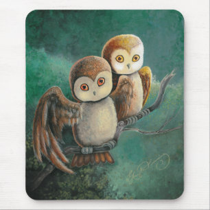 Mousepad Amigos da Coruja Arte de Coruja