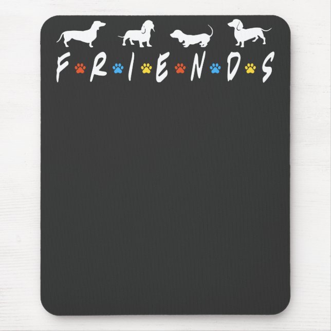 Mousepad Amigos Dachshund (Frente)