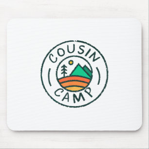 Mousepad Amigos de Acampamento de Primo Verão Viagem Famíli