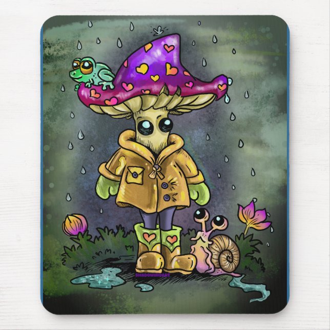 Mousepad Amigos de Dia Chuvoso (Frente)