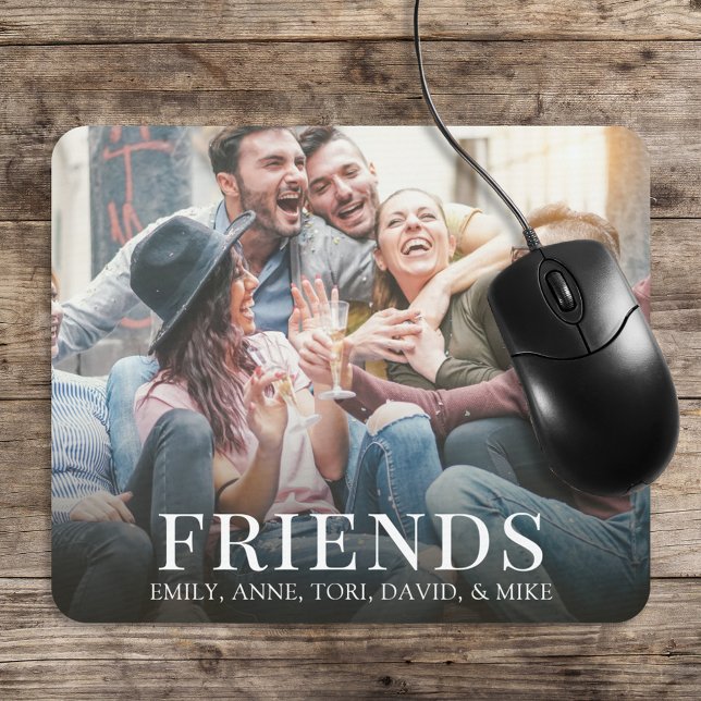 Mousepad Amigos de Foto Simples Personalizados (Criador carregado)