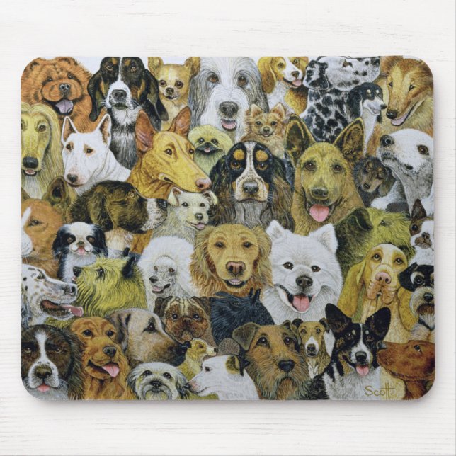 Mousepad Amigos do cão (Frente)