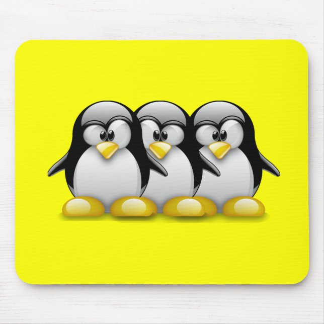 MOUSEPAD AMIGOS DO PINGUIM DE LINUX TUX (Frente)