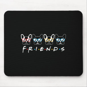 Mousepad Amigos franceses Bulldog Lover Gift