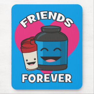 Mousepad Amigos para sempre - Giro engraçado Kawaii Kawaii