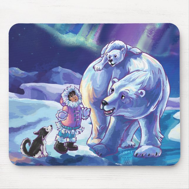 Mousepad Amigos polares (Frente)