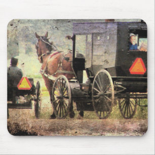 Mousepad Amish Horse e Buggy