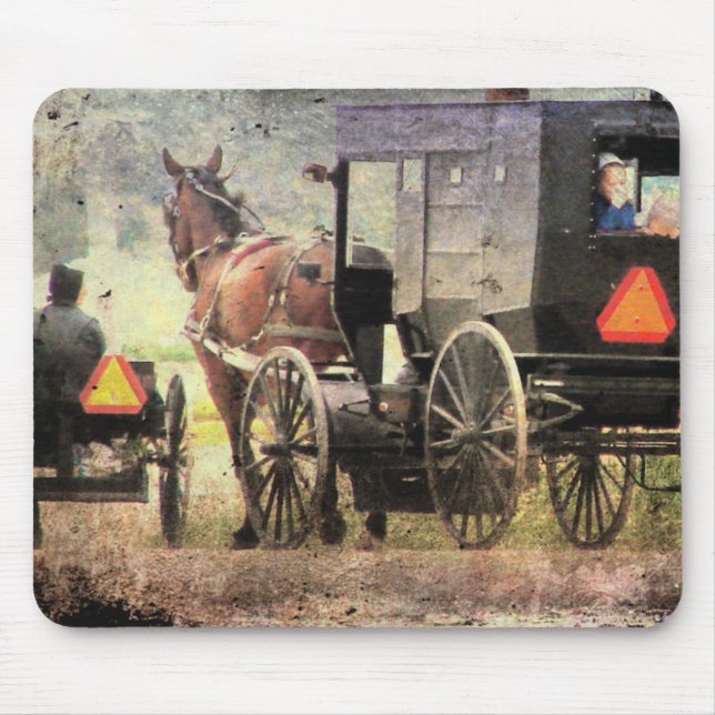 Mousepad Amish Horse e Buggy (Frente)