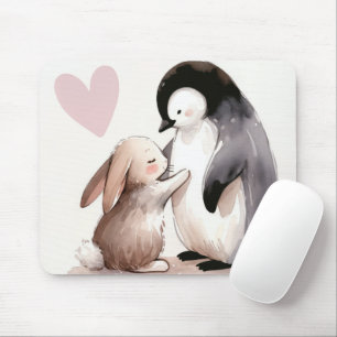 Mousepad Amizade Bunny e Penguin