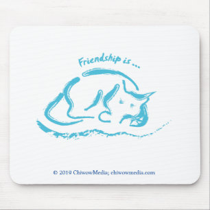 Mousepad Amizade é um Gato