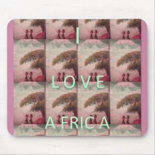 Mousepad Amo África - Padrão paisagístico cultural