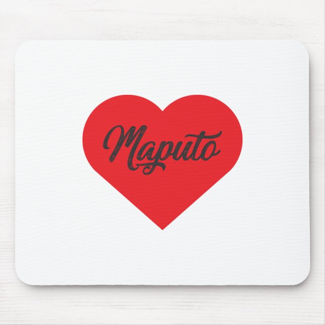 Mousepad Amo Maputo - Moçambique (Frente)