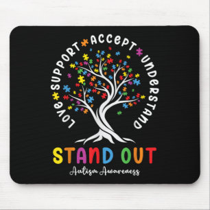 Mousepad Amo Suporte Aceite Compreender Consciência Autismo