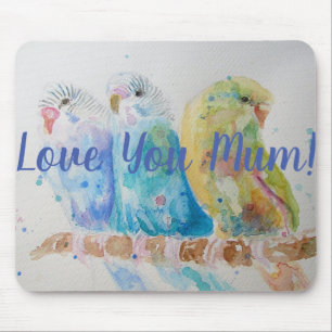 Mousepad Amo-Te, Mãe De Pássaro Computador De Pássaro Mouse