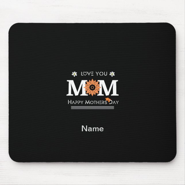 Mousepad Amo-Te Mãe Design (Frente)