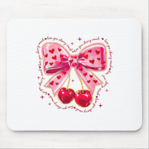 Mousepad Amo-Te Muito Namorados De Coração De Arco De Cerej