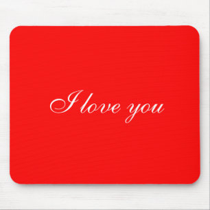 Mousepad Amo-te o bocal vermelho