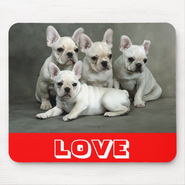 Mousepad Amor Cachorro Cachorro Cachorro Mocinho (Frente)