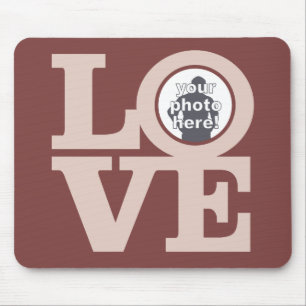 Mousepad AMOR com o seu mouse personalizado FOTO