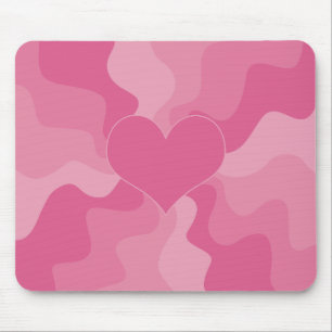 Mousepad Amor Coração - Rosa