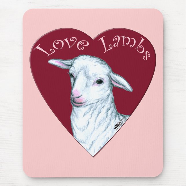 Mousepad Amor Cordeiros (Frente)