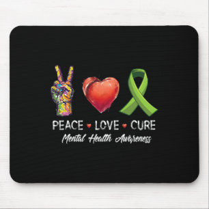 Mousepad Amor Cura Saúde Mental Homens Mulheres Crianças