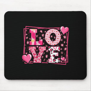 Mousepad Amor de Impressão de Leopardo Lábios Vermelhos Pal