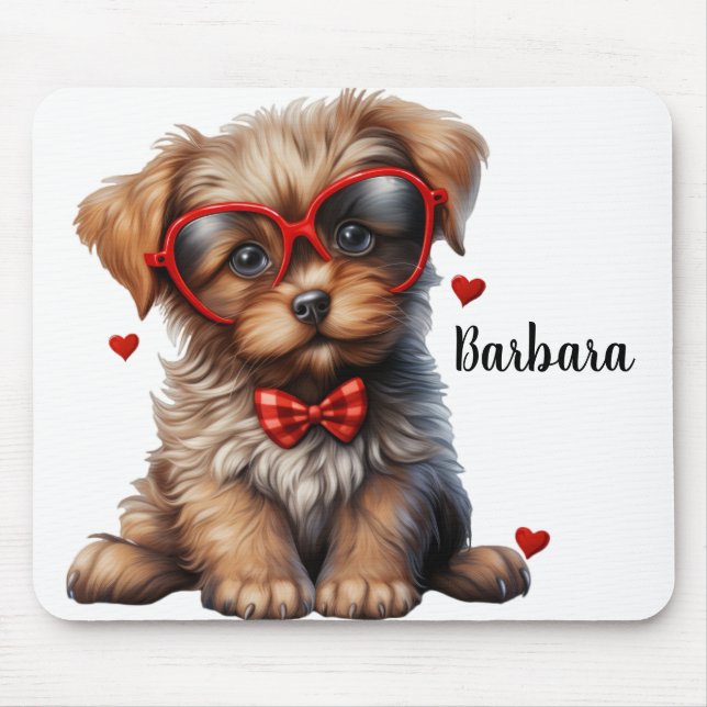 Mousepad Amor de Puppy Personalizado (Frente)