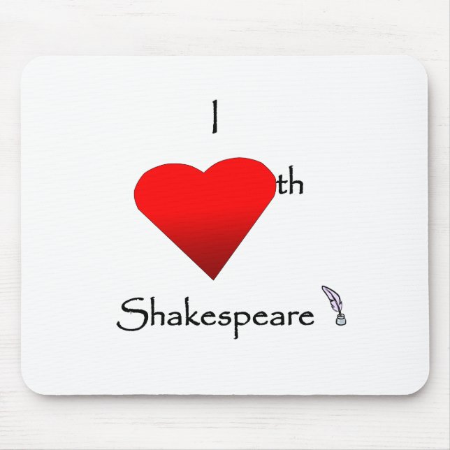 Mousepad Amor de Shakespeare (Frente)
